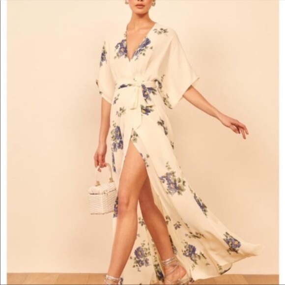 Reformation Winslow Dress in Macadamia - Picture 2 of 6